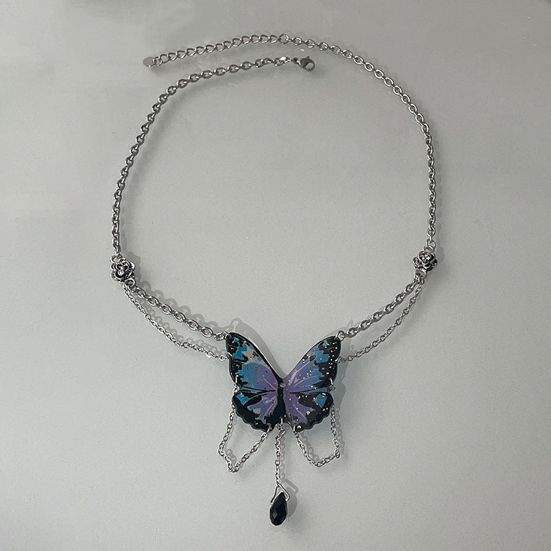 Blue Butterfly Luxury Necklace