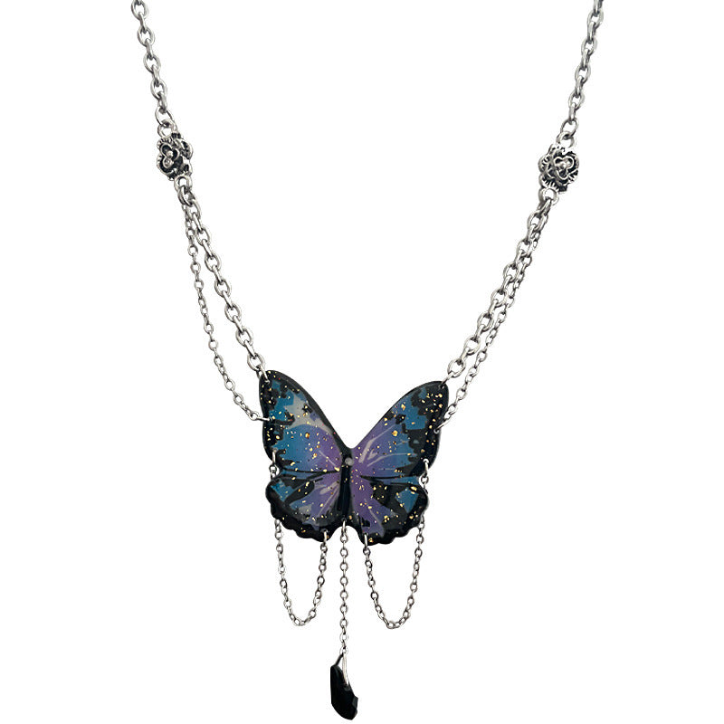 Blue Butterfly Luxury Necklace