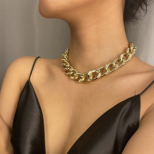 Diamond Cross Chain Necklace