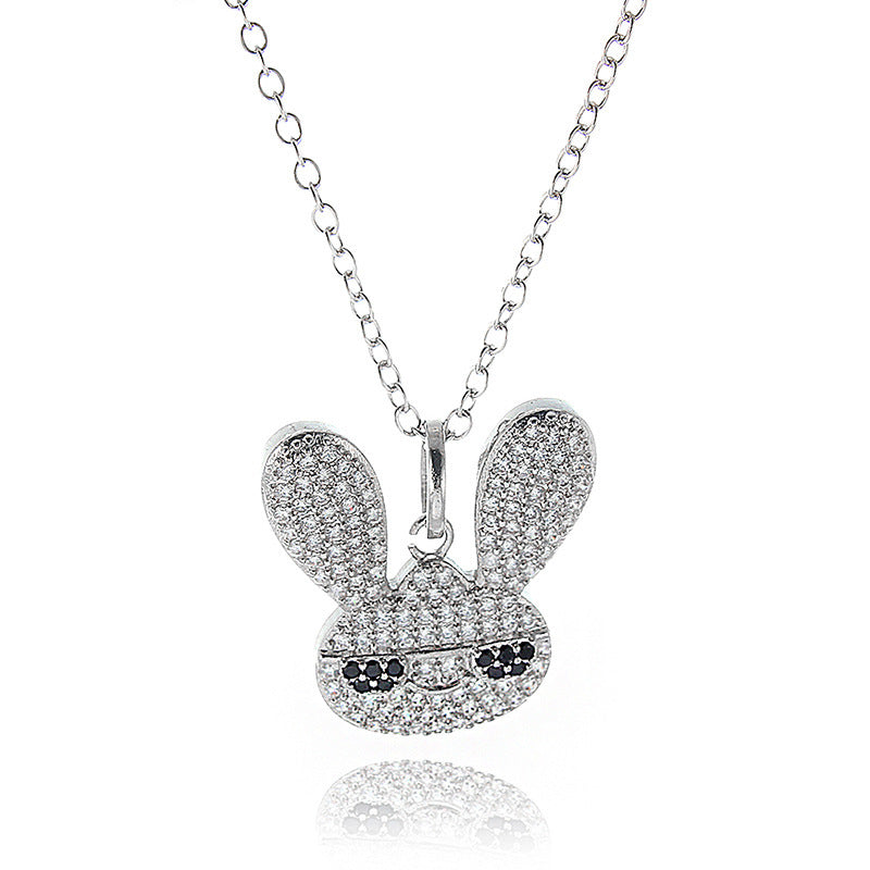 Diamond Bunny Pendant & Necklace