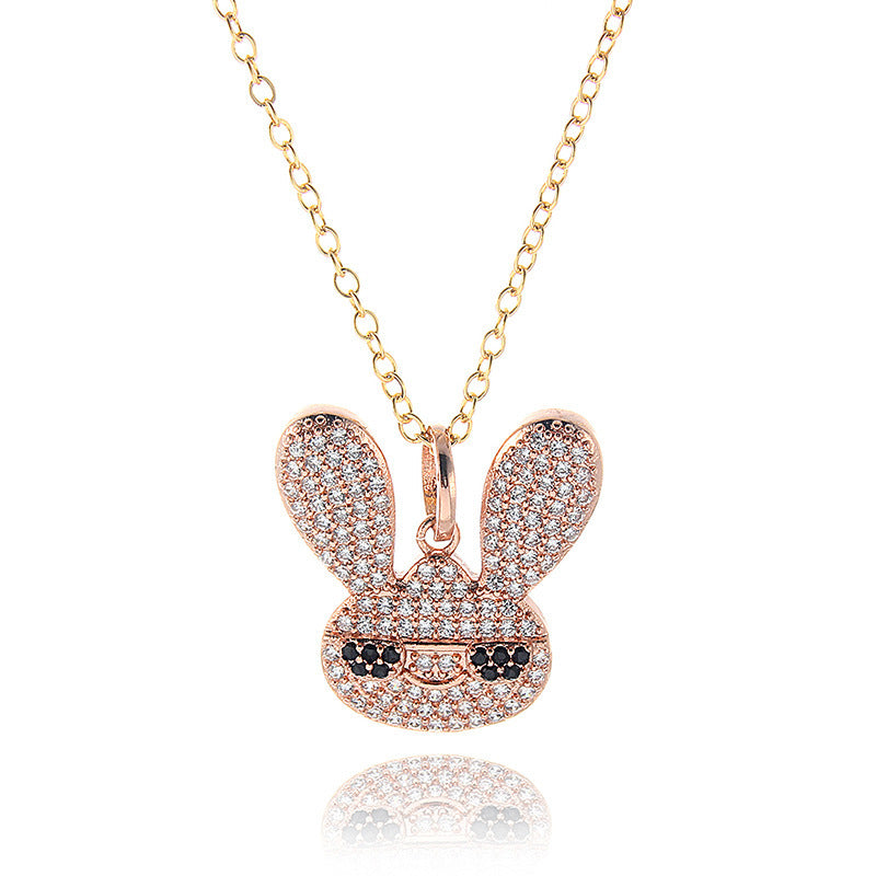 Diamond Bunny Pendant & Necklace
