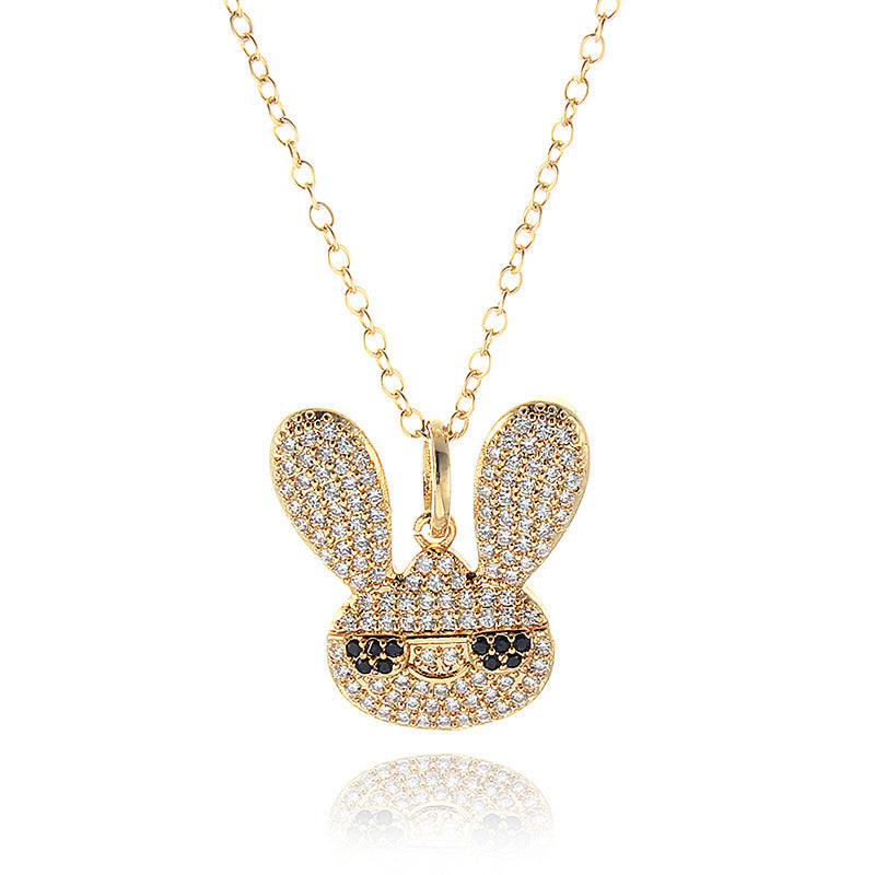 Diamond Bunny Pendant & Necklace