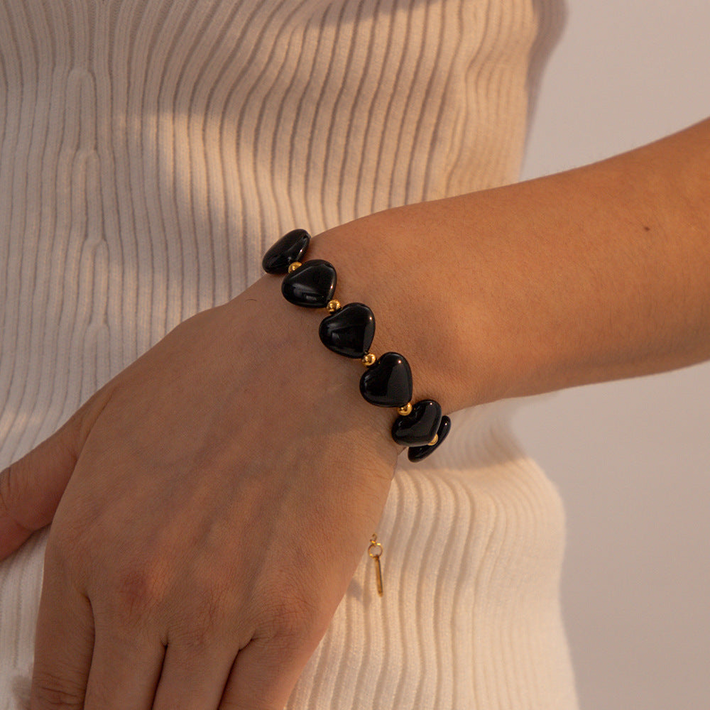 Luxury Black Agate Bracelet