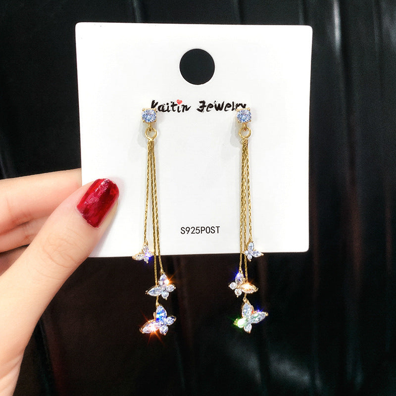 Butterfly Tassel Earrings