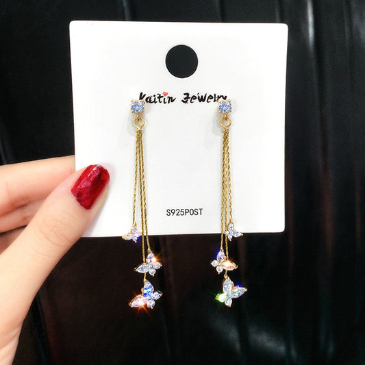 Butterfly Tassel Earrings