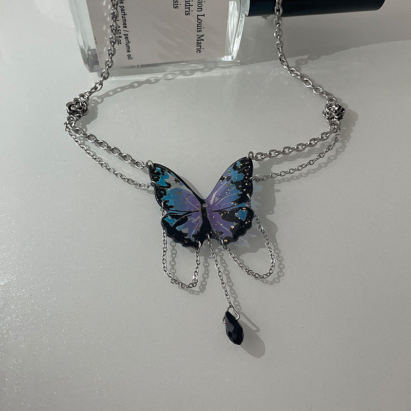 Blue Butterfly Luxury Necklace