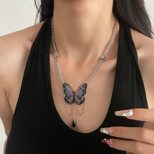 Blue Butterfly Luxury Necklace