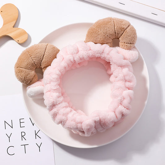 Soft Horns Hair Band Female Face Makeup Cleansing Accessories