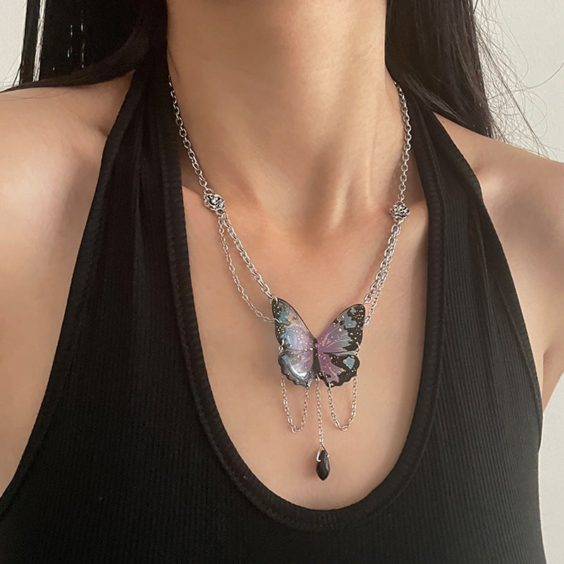 Blue Butterfly Luxury Necklace