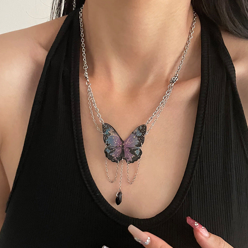 Blue Butterfly Luxury Necklace