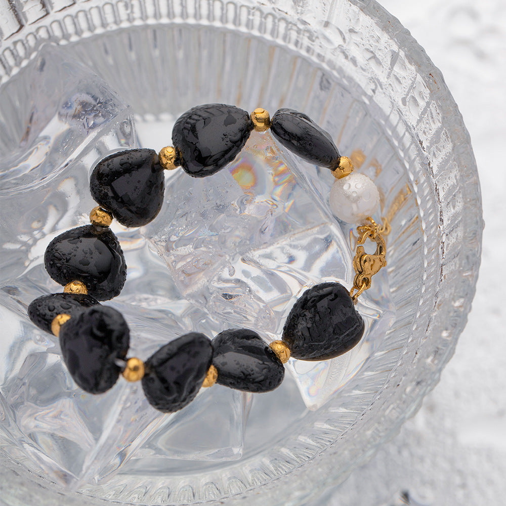 Luxury Black Agate Bracelet